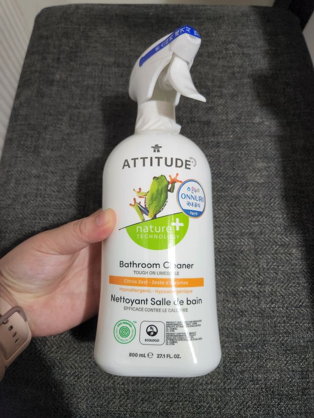에티튜드 천연 욕실 클리너 시트러스제스트 향 (800ml) 리뷰 사진