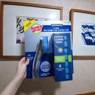 3M 디쉬원드 손잡이형 수세미 클럽팩 1핸들+8리필 — 5점을 준 리뷰어가 2023년 7월 올린 사용 사진