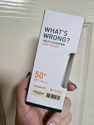 [후르디아] 민감피부 저자극 시카 선크림 — 5점을 준 리뷰어가 2023년 6월 올린 사용 사진