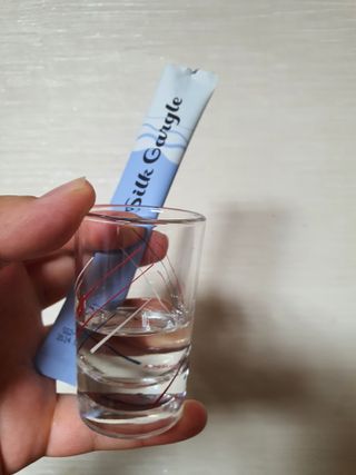 실크가글 실크단백질 함유 구강청결제 11ml 50포 — 5점을 준 리뷰어가 2021년 9월 올린 사용 사진