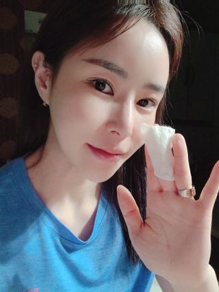 슬로우 스킨스 슬로우 화산송이 클렌징 워터 — 5점을 준 리뷰어가 2021년 6월 올린 사용 사진