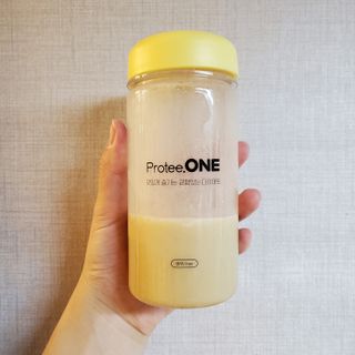 프로티원 단백질쉐이크 곡물맛 2주분 1통+보틀 — 3점을 준 리뷰어가 2021년 4월 올린 사용 사진