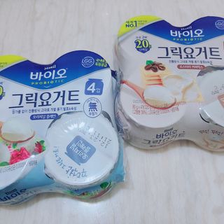 매일바이오 그릭요거트 오리지널 플레인 4개, 로스터리 커피믹스 4개 — 5점을 준 리뷰어가 2021년 12월 올린 사용 사진