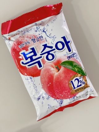 청포도캔디 복숭아캔디 — 5점을 준 리뷰어가 2022년 11월 올린 사용 사진