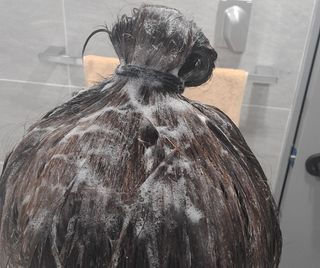 [바이오맥스] 프로코어 탈모완화샴푸 1000ml — 3.5점을 준 리뷰어가 2022년 8월 올린 사용 사진