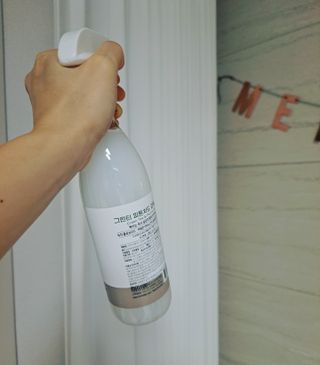 [엠메이데이] 그린티 피톤치드 감쪽같이 500ml + 손소독액 50ml — 5점을 준 리뷰어가 2021년 12월 올린 사용 사진