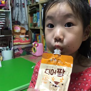 [몸엔용] 우리 아이 건강간식, 달콤한 녹용곤약젤리 디어팡 4종 — 5점을 준 리뷰어가 2021년 8월 올린 사용 사진