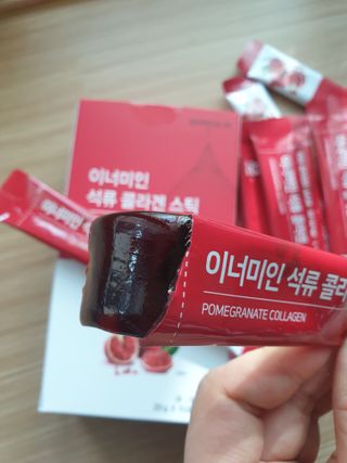이너미인 석류 콜라겐 스틱 — 5점을 준 리뷰어가 2021년 1월 올린 사용 사진