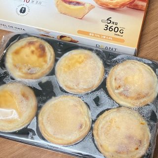 디앙뜨 포르투갈 에그타르트 오리지널 맛+패션후르츠+초콜릿타르트 맛 중 택1 — 4점을 준 리뷰어가 2021년 8월 올린 사용 사진