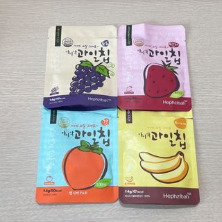 아비삭 과일칩 딸기, 감, 포도, 바나나 4종 — 2점을 준 리뷰어가 2021년 9월 올린 사용 사진