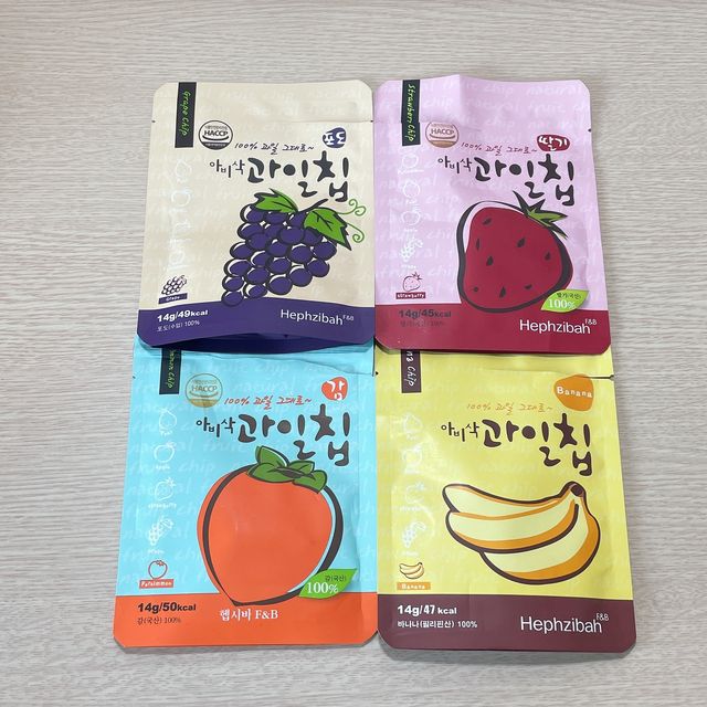 아비삭 과일칩 딸기, 감, 포도, 바나나 4종 리뷰 사진