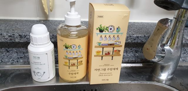 자연유래성분 자연그램 1종 주방세제 아기젖병세제 500ml 1개 리뷰 사진