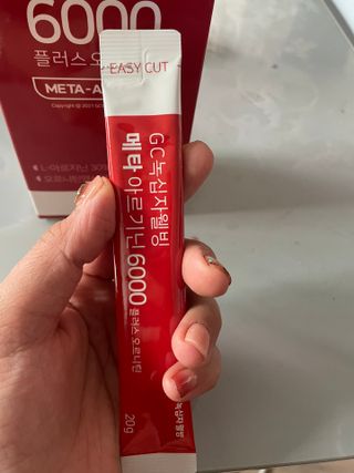 메타아르기닌 GC녹십자웰빙 메타 아르기닌 6000 플러스 오르니틴 — 5점을 준 리뷰어가 2022년 9월 올린 사용 사진