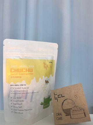 녹다 츄츄고체치약 150정 프로폴리스 죽염 씹는 치약 — 5점을 준 리뷰어가 2022년 12월 올린 사용 사진