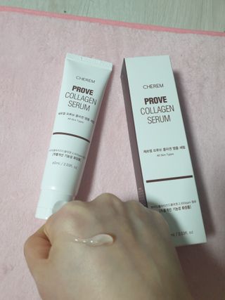 체르엠  프루브 콜라겐 앰플세럼 60ml 1병 — 5점을 준 리뷰어가 2022년 4월 올린 사용 사진
