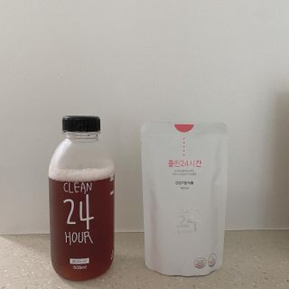 클린24시간 1BOX(5포) + 전용보틀(500ml) — 5점을 준 리뷰어가 2022년 7월 올린 사용 사진