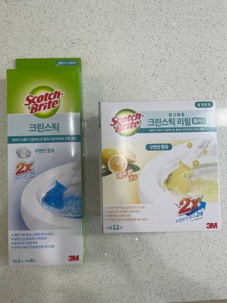 [3M] 스카치브라이트 크린스틱 향기톡톡 변기청소 핸들1 + 리필 16개 (라벤더/레몬 중 택1) — 5점을 준 리뷰어가 2024년 8월 올린 사용 사진