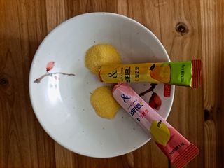 비타앤C 레몬맛, 망고맛 — 3점을 준 리뷰어가 2021년 4월 올린 사용 사진
