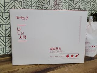 본리브 나 다운 시작 ABC주스 프리바이오틱스 — 5점을 준 리뷰어가 2021년 1월 올린 사용 사진