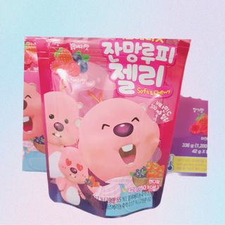 [팔도] 잔망루피젤리 믹스베리맛 42g 8개 — 4점을 준 리뷰어가 2022년 1월 올린 사용 사진