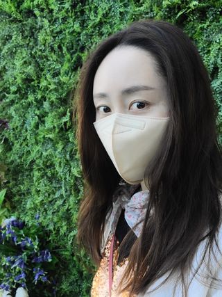 애니가드 셋업메베마스크 (대형 4컬러 + 중형 4컬러) — 4점을 준 리뷰어가 2022년 4월 올린 사용 사진