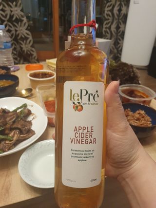 [유픽] 발효가 만든 청량한 산미, 르프레 애플사이다 비네거 1병 — 5점을 준 리뷰어가 2021년 2월 올린 사용 사진