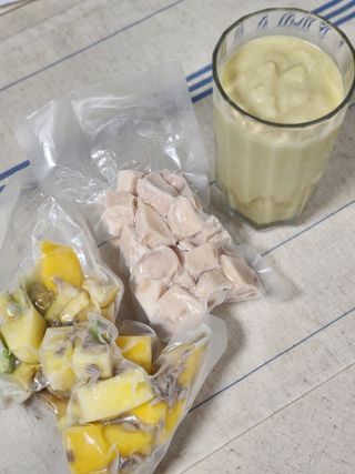 수플먼트 나는 마신닭!! 닭가슴살 주스키트, 먹기 힘들었던 닭가슴살 이제는 마시자 — 5점을 준 리뷰어가 2023년 7월 올린 사용 사진