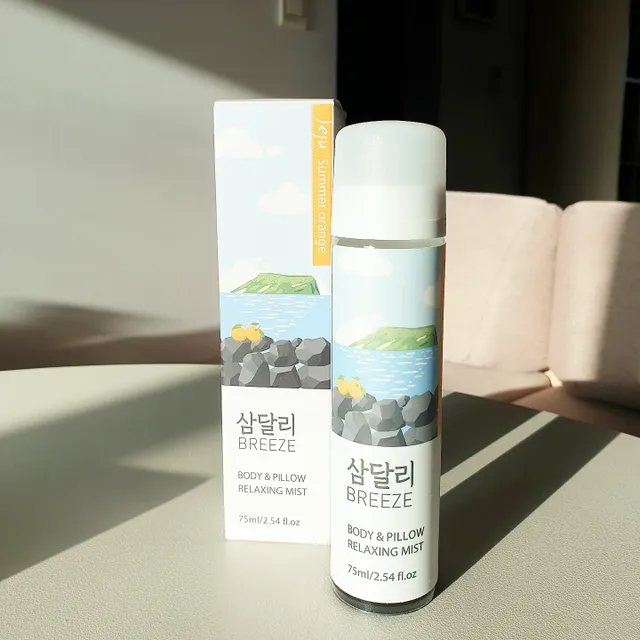 삼달리 브리즈 바디&필로우 릴렉싱 미스트 제주 하귤 리뷰 사진