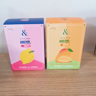 비타앤C 레몬맛, 망고맛 — 5점을 준 리뷰어가 2021년 4월 올린 사용 사진