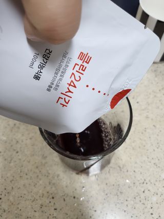 클린24시간 1BOX(5포) + 전용보틀(500ml) — 5점을 준 리뷰어가 2022년 9월 올린 사용 사진