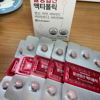 [리노브] 4세대 활성엽산 액티폴릭 270mg x 30정 — 4점을 준 리뷰어가 2022년 7월 올린 사용 사진