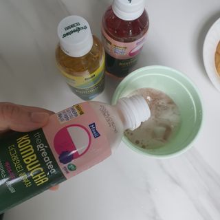 더그레잇티 콤부차 [매일유업] 더그레잇티 44kcal 콤부차 300ml *12개입 (오리지널 6개+베리리치 6개) — 5점을 준 리뷰어가 2023년 8월 올린 사용 사진