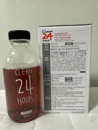 클린24시간 1BOX(5포) + 전용보틀(500ml) — 4.5점을 준 리뷰어가 2023년 6월 올린 사용 사진