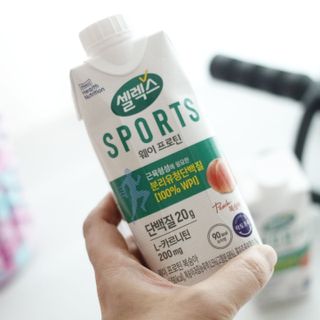 셀렉스스포츠 셀렉스 스포츠 웨이 프로틴 복숭아_ 330ml x 12팩 — 5점을 준 리뷰어가 2021년 8월 올린 사용 사진