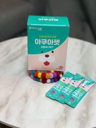 펫시랩 반려견용 액상 프리바이오틱스 아쿠아펫 — 4.5점을 준 리뷰어가 2021년 1월 올린 사용 사진