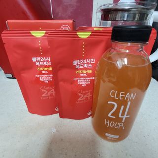 클린24시간 레드박스 1BOX(5포) + 전용보틀(500ml) — 5점을 준 리뷰어가 2024년 1월 올린 사용 사진