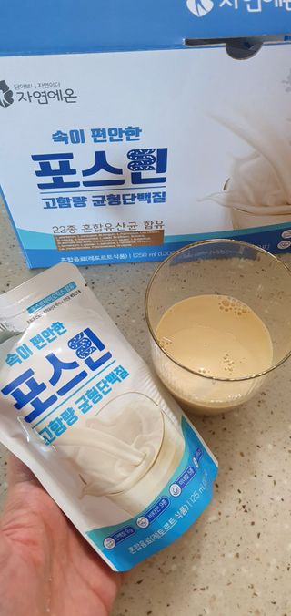 자연에온 마시는 프로틴 고함량 균형단백질 음료 포스틴 125ml 10개입 1BOX — 5점을 준 리뷰어가 2021년 3월 올린 사용 사진