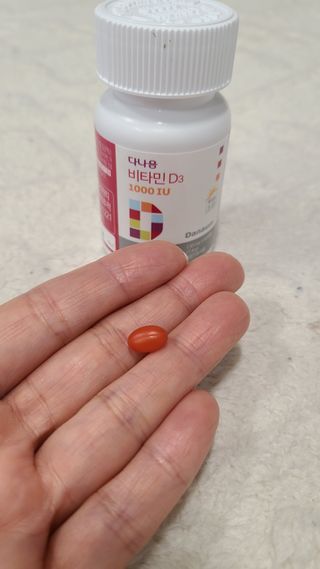 다나음 츄어블 비타민D 1000IU (130ml x 60캡슐) — 5점을 준 리뷰어가 2023년 3월 올린 사용 사진