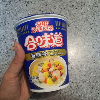NISSIN 닛신 컵누들  4종 - 씨푸드오리지날, 씨푸드 스파이시, 씨푸드 커리, 씨푸드 XO소스 — 5점을 준 리뷰어가 2022년 5월 올린 사용 사진