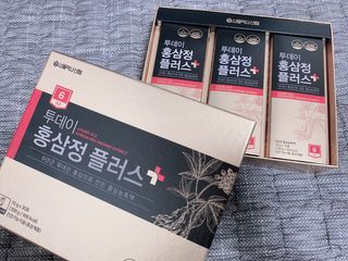 서울약사신협_투데이홍삼정플러스스틱_10g x 30포 — 5점을 준 리뷰어가 2021년 2월 올린 사용 사진
