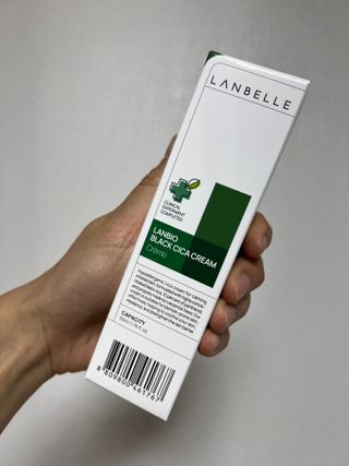 랑벨 랑바이오 블랙 시카 크림 50ml(블랙비 프로폴리스, 시카 4종, 판테놀 10 함유) — 5점을 준 리뷰어가 2022년 6월 올린 사용 사진