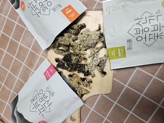 오봉산꽃부각 [만나식품] 오봉산 꽃부각 3가지 맛(오리지널, 새우맛, 매운고추맛) — 5점을 준 리뷰어가 2023년 1월 올린 사용 사진