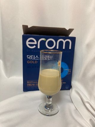 이롬 erom 닥터스 프로틴 골드 — 5점을 준 리뷰어가 2021년 4월 올린 사용 사진