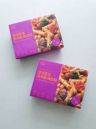 브라잇벨리 3분비건요리, 플랜트볼 토마토 파스타 2인분 — 5점을 준 리뷰어가 2022년 7월 올린 사용 사진