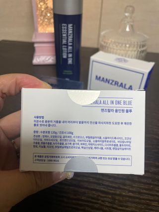 맨즈랄라 라이브캠페인 올인원블루샤워바2개+올인원로션1개 — 5점을 준 리뷰어가 2021년 6월 올린 사용 사진