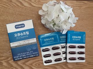 뉴트리션팩토리 비타프렙 오큐슈프림 루테인 오메가3 1050mg — 4점을 준 리뷰어가 2021년 10월 올린 사용 사진