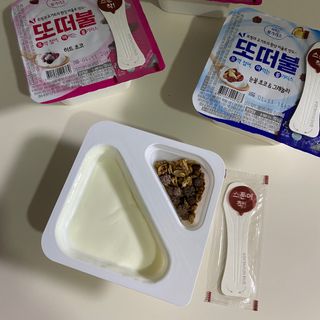 남양유업 또깍 접어 떠먹는 불가리스 2종 — 5점을 준 리뷰어가 2021년 1월 올린 사용 사진
