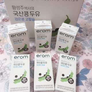 이롬 erom 황성주박사의 국산콩 두유 검은콩 고칼슘 — 5점을 준 리뷰어가 2020년 12월 올린 사용 사진