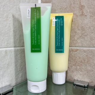 닥터시드 티트리 앤 라임 비건 지성케어 쿨 탈모 캡슐 트리트먼트 두피 팩 — 5점을 준 리뷰어가 2024년 7월 올린 사용 사진
