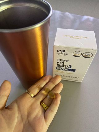 체인미 프리미엄 rTG 오메가3 비타민E 850mg x 30캡슐 — 5점을 준 리뷰어가 2021년 12월 올린 사용 사진